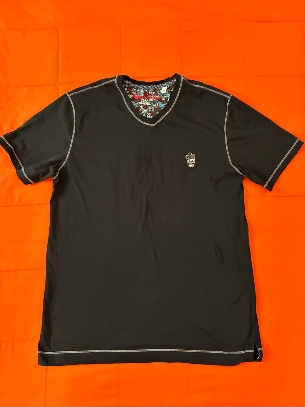 Robert Graham Classic Fit Tee Shirt Mens Size XL Short Sleeve Golf Preppy